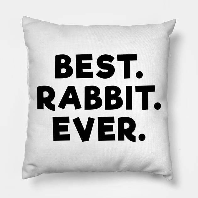 Best Rabbit Ever Pillow by Dolta