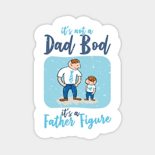 Dad Bod | Dim Gray And Blue Text Funny Dad Magnet