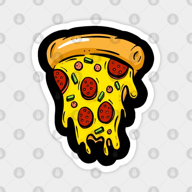 Super Slice Pizza Time Magnet by Squeeb Creative