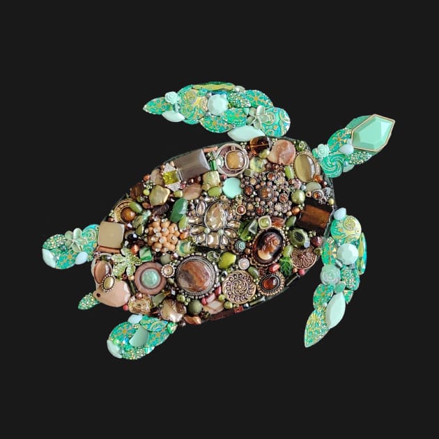 Jewelry Sea Turtle by The Brooch and Pearl