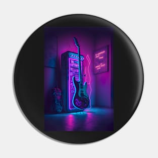 Cool Guitar Cyber Future Style Pin