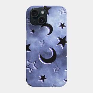 Moon and Stars Pattern Phone Case