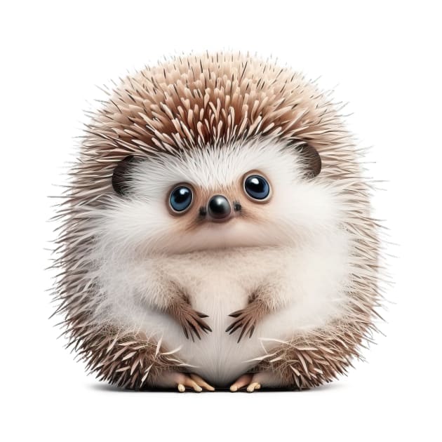 Hedgehog Cute Adorable Humorous Illustration by Cubebox