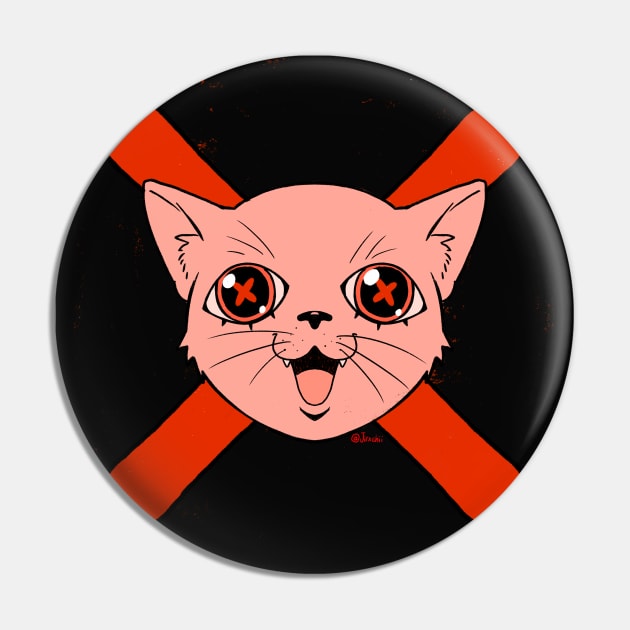 Cancel Cat Pin by Yadoking