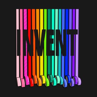 Invent with Tape in Rainbow Color T-Shirt