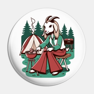 Goat make BBQ Pin