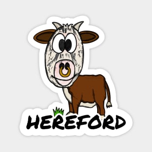 Hereford Cattle Livestock Farmer Texas Herefordshire Funny Magnet