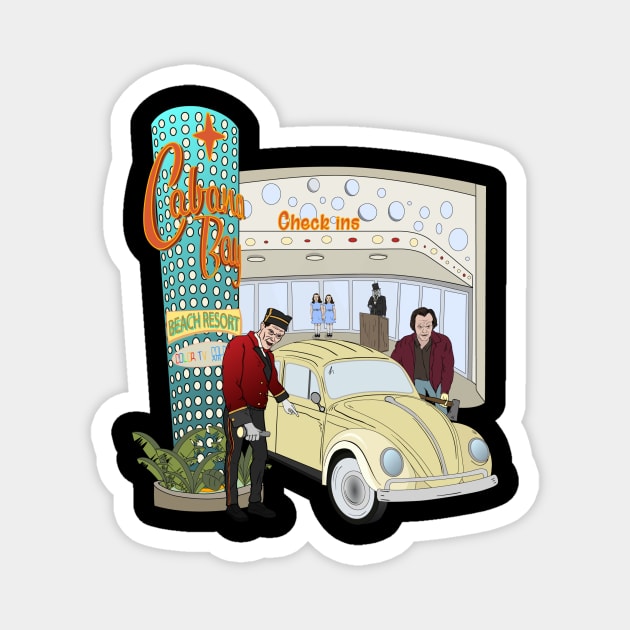 Cabana Bay - Shining Check in Magnet by DreadfulThreads