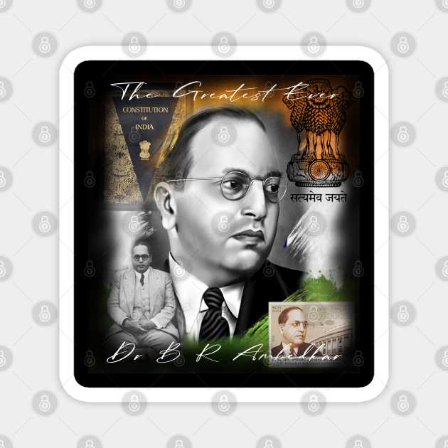 Dr Bhim Rao Ambedkar Magnet by SAN ART STUDIO 