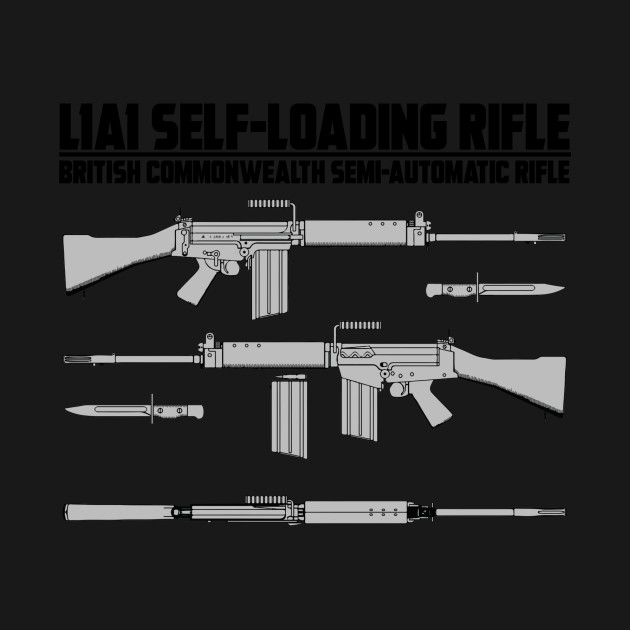 Disover L1A1 RIFLE - Schematic - T-Shirt