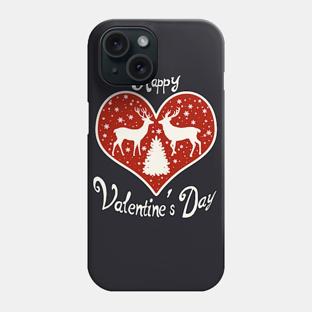 Happy Valentine's Day Phone Case by CultArt