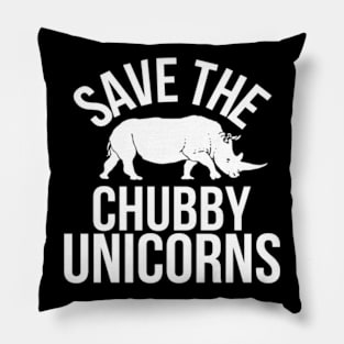 Funny Unicorn Rhino Retro Gift Pillow