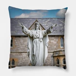 Statue of Christ Pillow