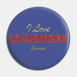 I Love Cumming, Georgia 1834 Pin