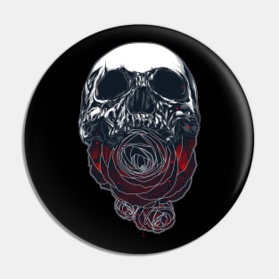 Skulls and Roses Pin