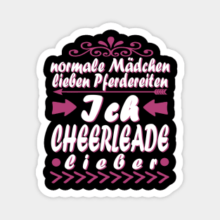 Cheerleader Pompoms Sport Mädchen Squads Idee Magnet