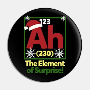 Chemistry element Christmas Pin