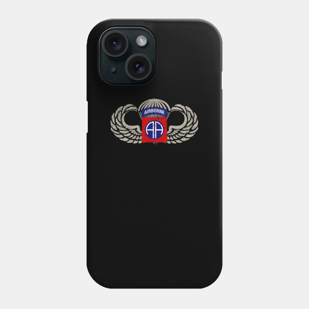 Proud 82nd Airborne Paratrooper Veteran Vintage - Veterans Day Gift Phone Case by floridadori