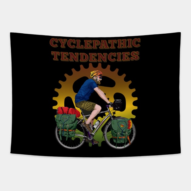 Cyclepathic Tendencies Touring Edition Tapestry by StoatyStudio