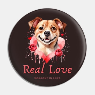 Pawsitively Adored: Dog Love Tee Pin