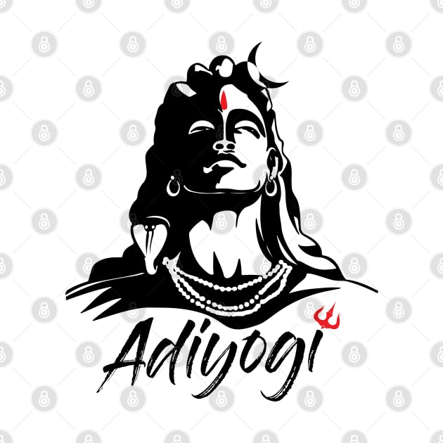 Adiyogi or Adhi Yogi Shiva Mahadev Aum Hindu by alltheprints