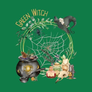 Green Witch Aesthetic T-Shirt