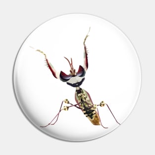 Devil's Flower Mantis Digital Painting Pin