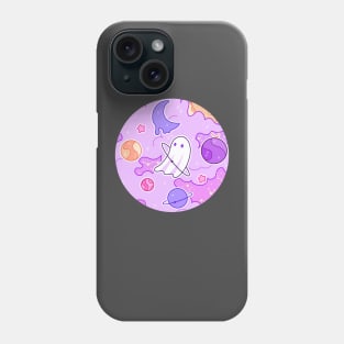 A ghost that lives among many planets Phone Case