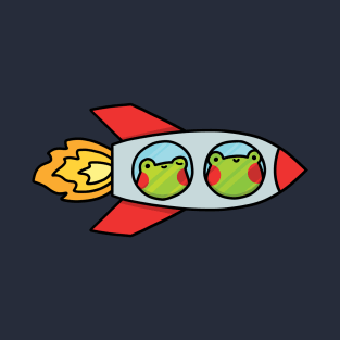 Frogs in a rocket spaceship T-Shirt