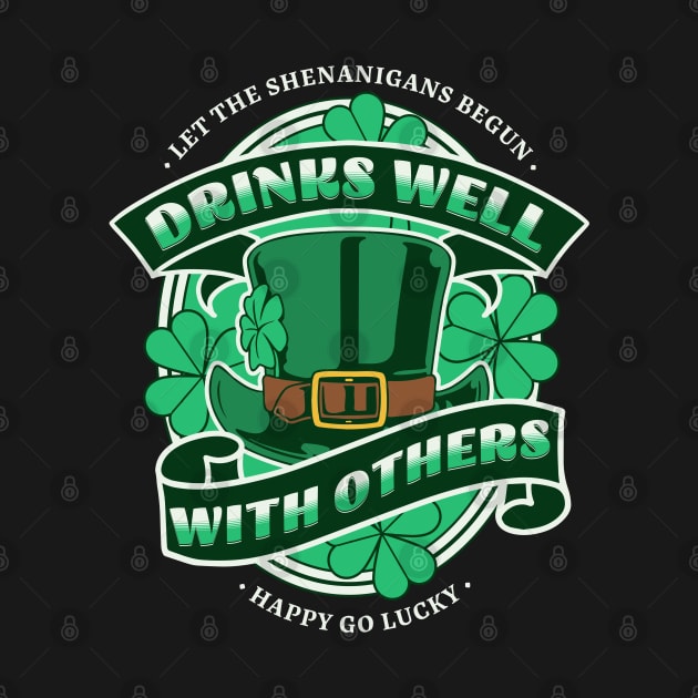 St Patricks day drinking team drinks well with others by Barts Arts