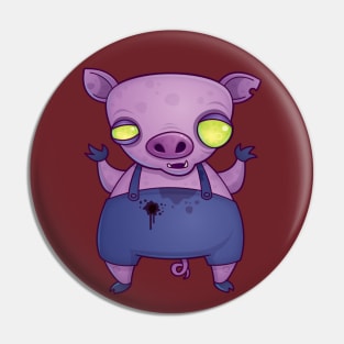 Zombie Piggy Pin