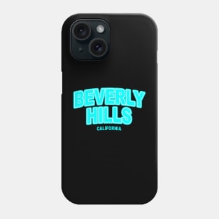 Beverly Hills California Blue Phone Case