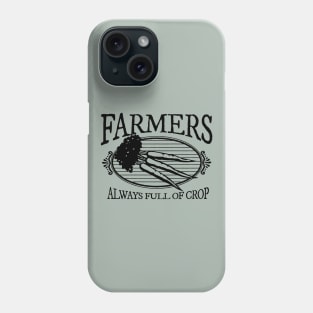 Farmers, Always Full of Crop Vintage Style Carrot Emblem Phone Case