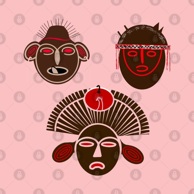 Mayan Masks by VizirArt