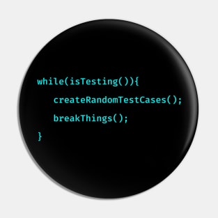 Testing - Software tester - Software developer - geeky humor Pin