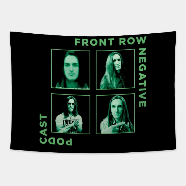 The Front Row Negative Podcast Tour Tapestry by Awesome AG Designs