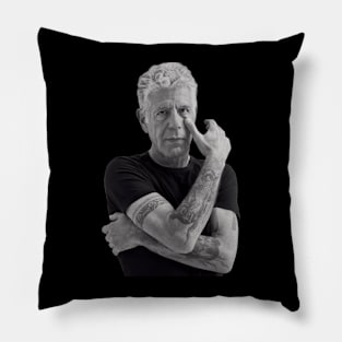 Anthony Bourdain Attitude Pillow