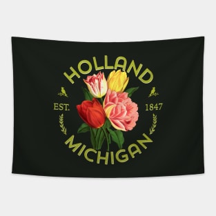 Holland Michigan Gardeners Tulip Flower Floral Tapestry