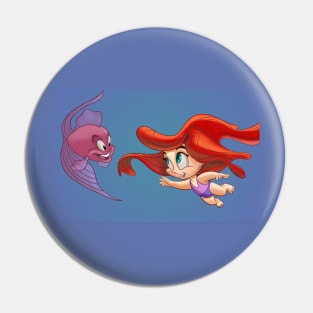 Girl with Fish Pin