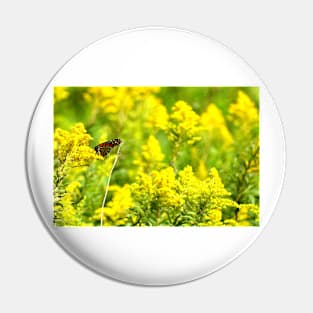 Monarch and Goldenrod Pin