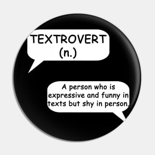 Textrovert - Typography Design Pin