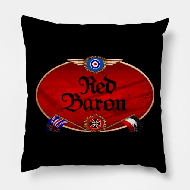 Red Baron Pillow by iloveamiga