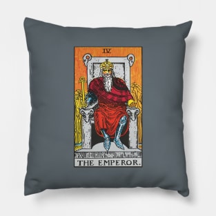 The Emperor tarot card Pillow