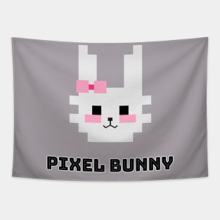 Pixel Bunny Tapestry