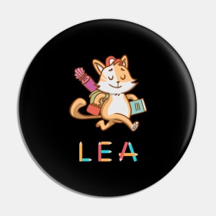 Einschulung Katze Lea Pin