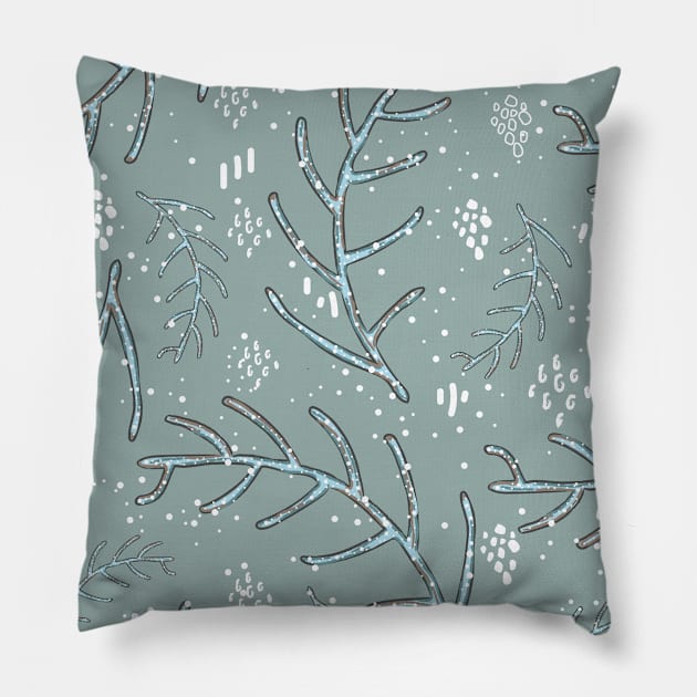 Winter Pillow by Kristina Stellar Scandinavian Land