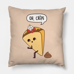 Oh, Crepe pun Pillow