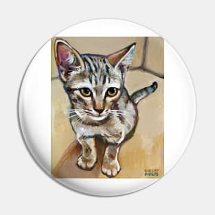 Cute KITTEN PAINTING by Robert Phelps Pin