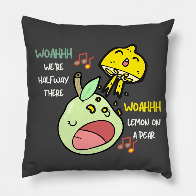 Lemon on a Pear Pillow by Unique Treats Designs