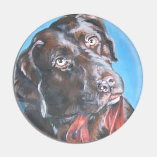 Labrador Retriever Fine Art Painting Pin